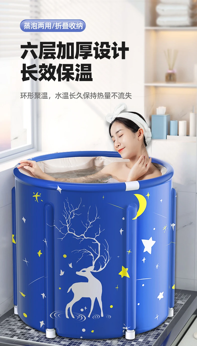 

Foldable Bathroom Bathtub Shower Adults Large Thick Spa Portable Inflatable Bathtub Hot Tub Banheira Household Products DG50YP