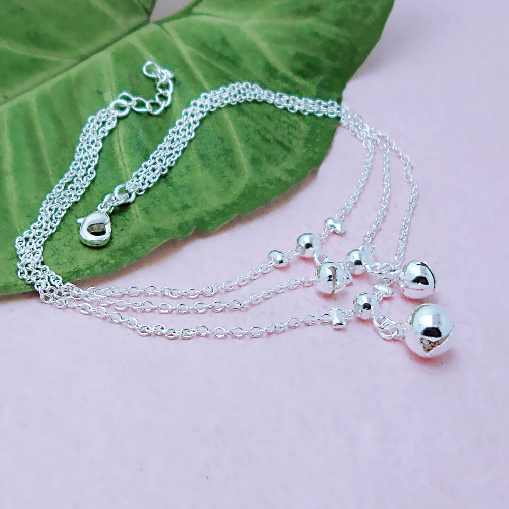 Модные элегантные женские украшения. Прочные ножные браслеты из стерлингового