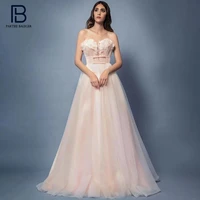 pb stylish pink mesh long dress appliques design waist bow embellished celebrity party club vestido free shipping