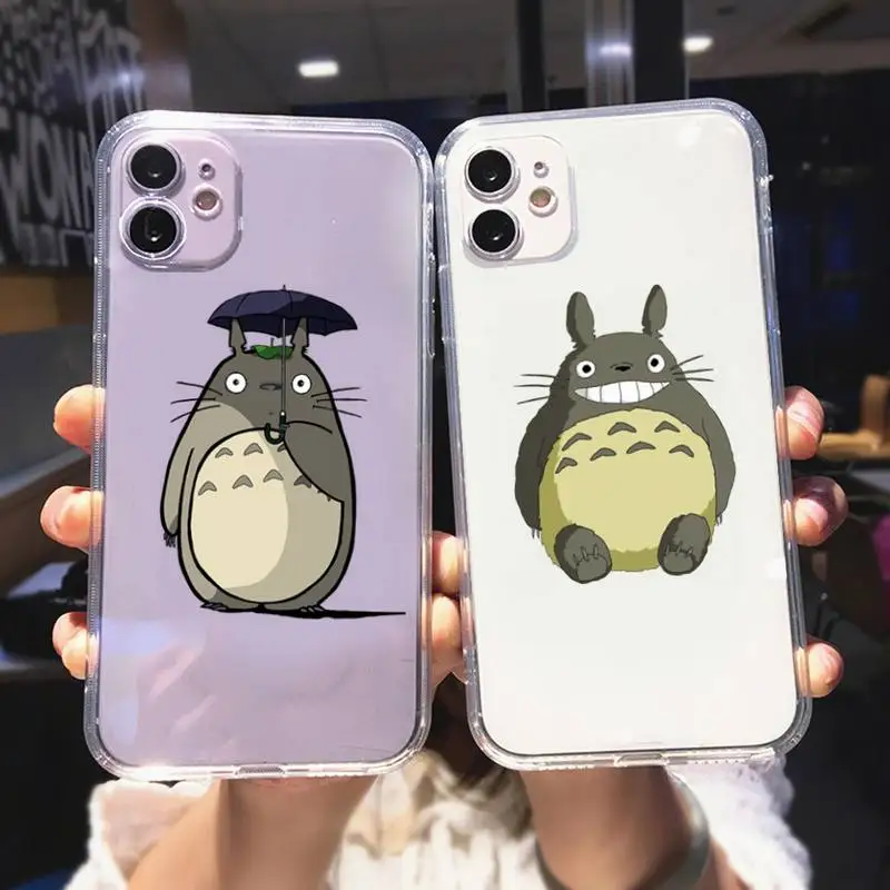 

Anime Spirited Away Totoro Phone Case For iPhone 12 Mini 11 Pro XS Max X XR 7 8 Plus