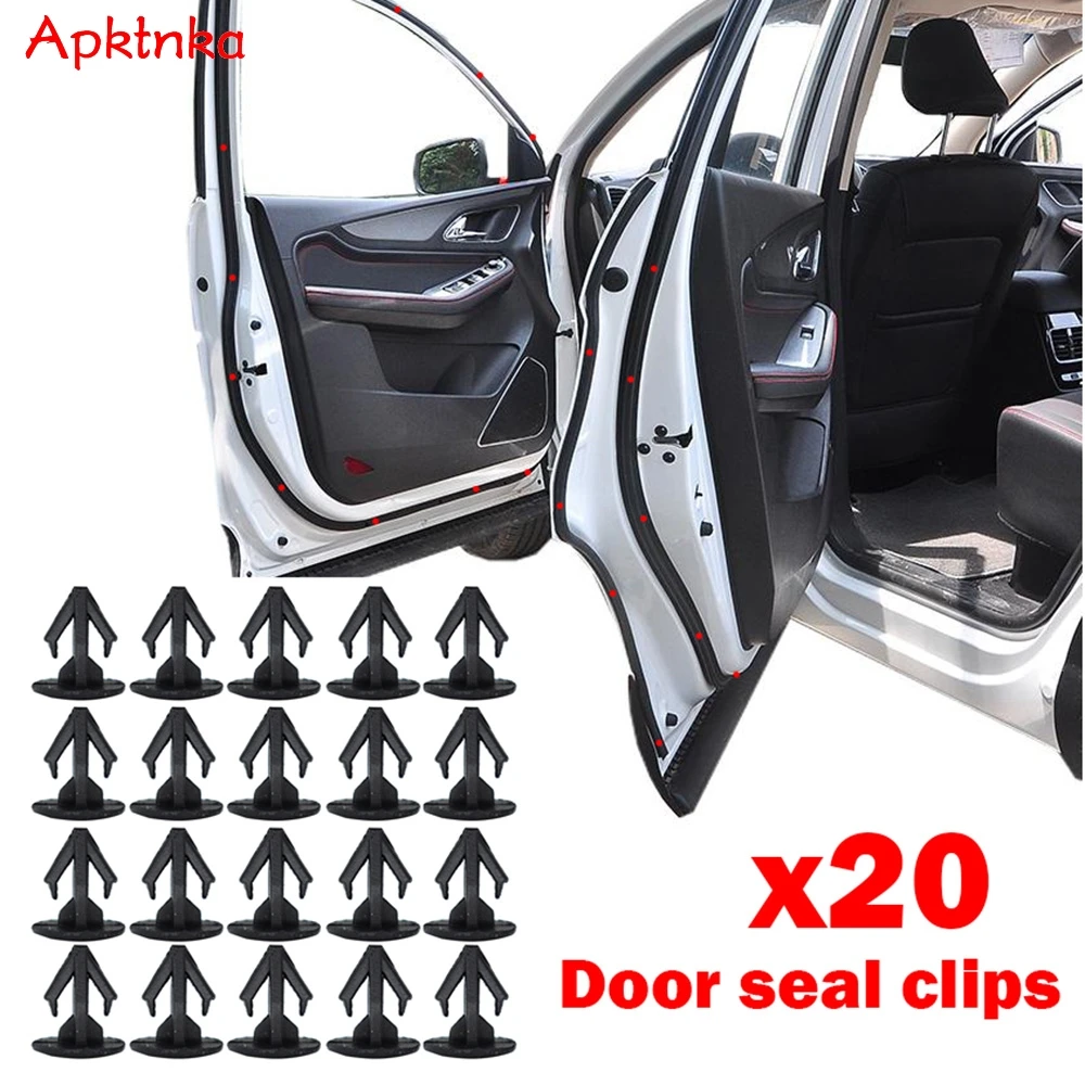 

Apktnka 20pc Hood Seal Trim Clips Retainer Fastener For Honda Accord CRV Civic 1990 2001 2002 2003 2004 2005 2006 2007 2008 2019