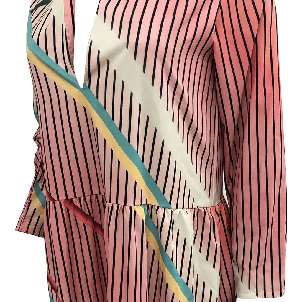 Женское вечернее платье с длинным рукавом SAGACE длинное макси v-образным вырезом 2020