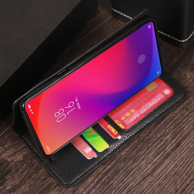 Флип-чехол для телефона Xiaomi mi 8 9 se 9T A1 A2 A3 lite Max 2 3 Y3 Poco F1 Litchi текстурный чехол Red Note 4