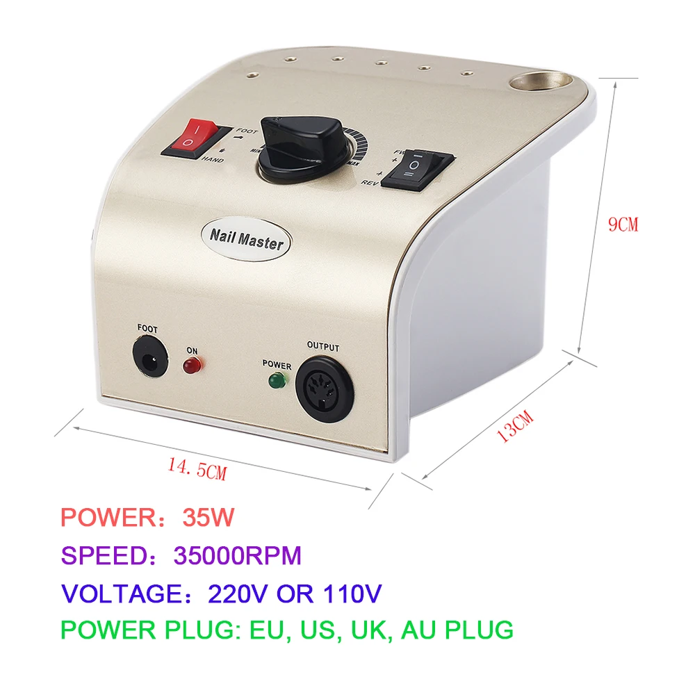 35000 RPM аппарат для маникюра 35W машинка для маникюра frezarka do paznokci