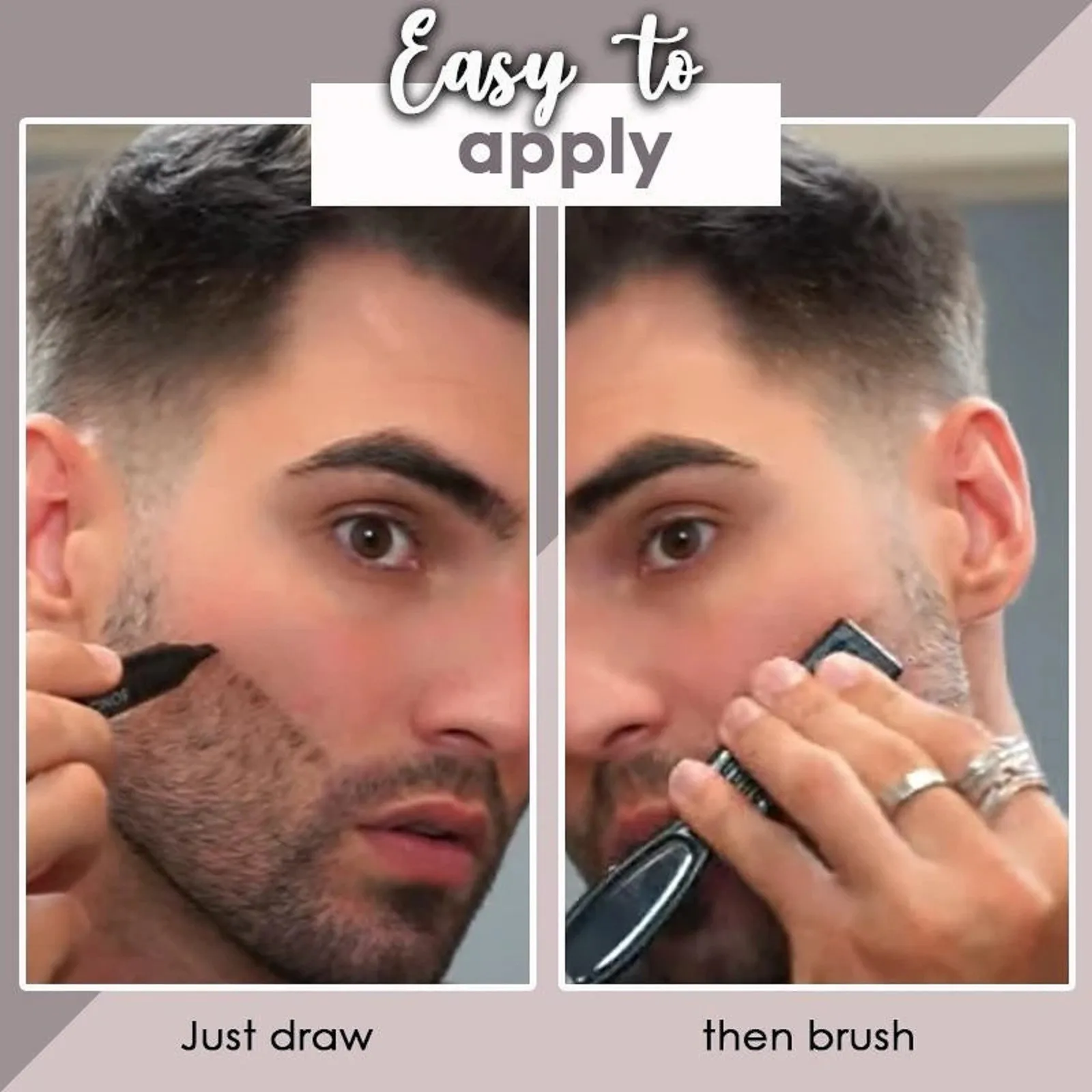 

Carton Pack Four-pronged Beard Pen Beard Filling Pen And Beard Brush 5ml
