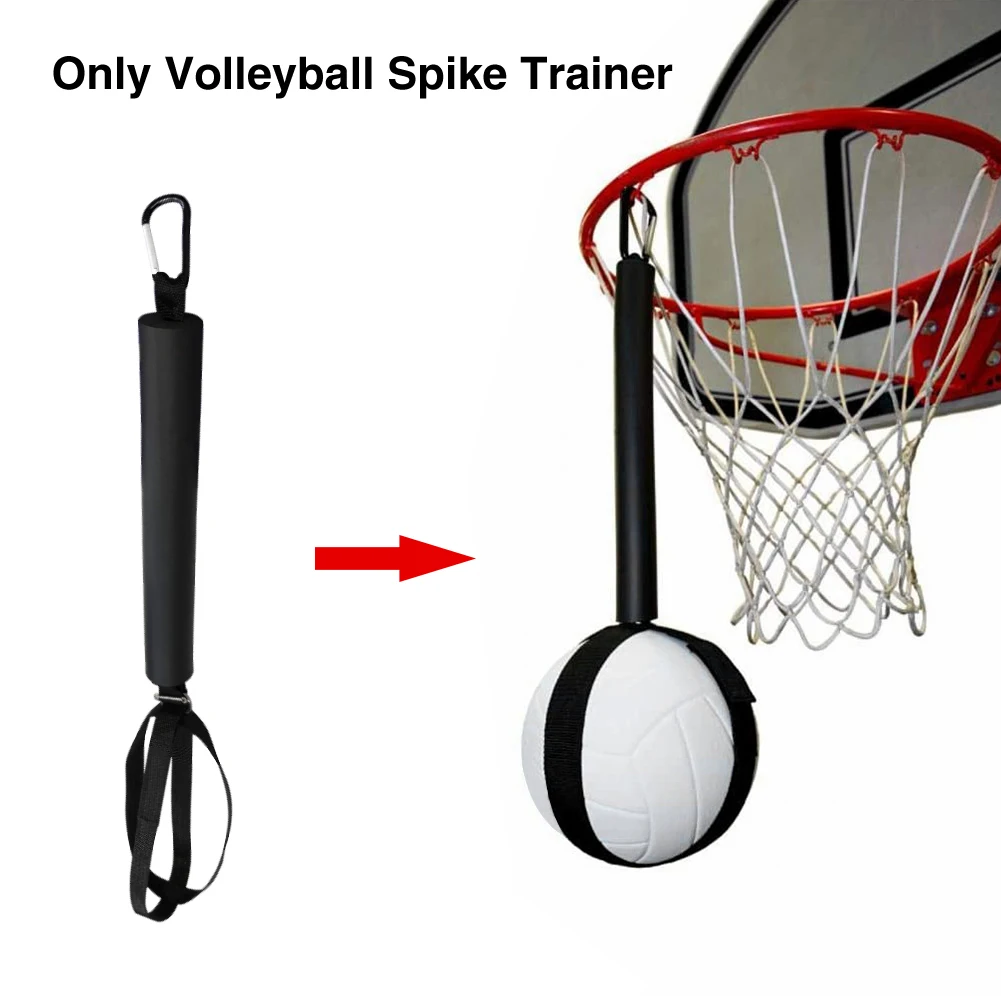 

Training Aid Basketball Hoop Volleyball Spike Trainer Holder Jumping Improves Serving Adjustable Length Neoprene Hanging