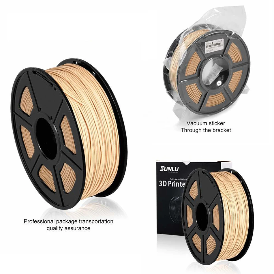 Wood 3D Filament 1.75 MM Plastic 3D Material For FDM 3D Printer 3D Printing Pen Small Furniture Decoration 1KG BELIVEER 3D