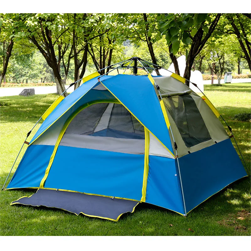 Палатка туристическая на 3 4 человек водонепроницаемая Солнцезащитная УФ палатка