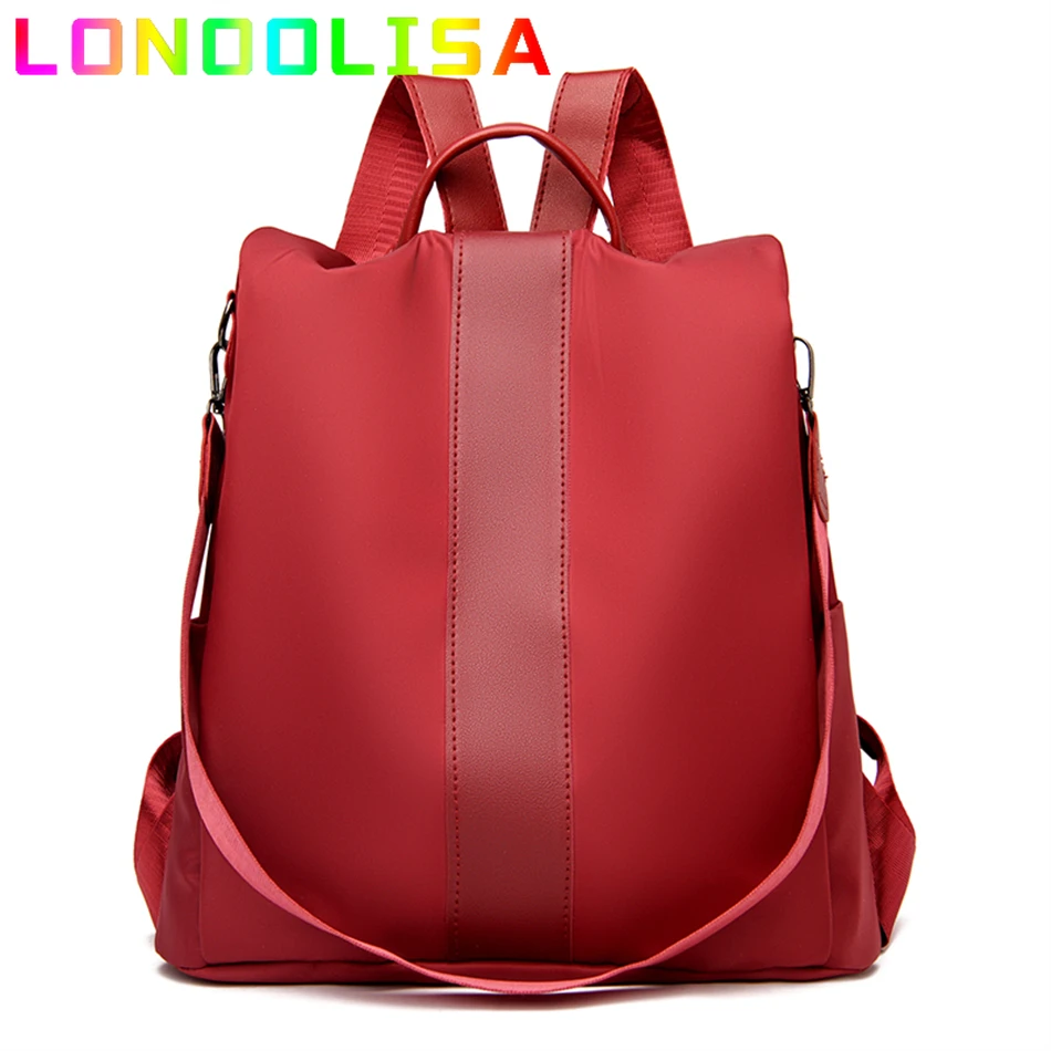 

Fashion Anti-theft Oxford Backpacks Ladies School Bagpack Casual Solid Color Travel Bags for Women 2021 Large Capacity Bookpack