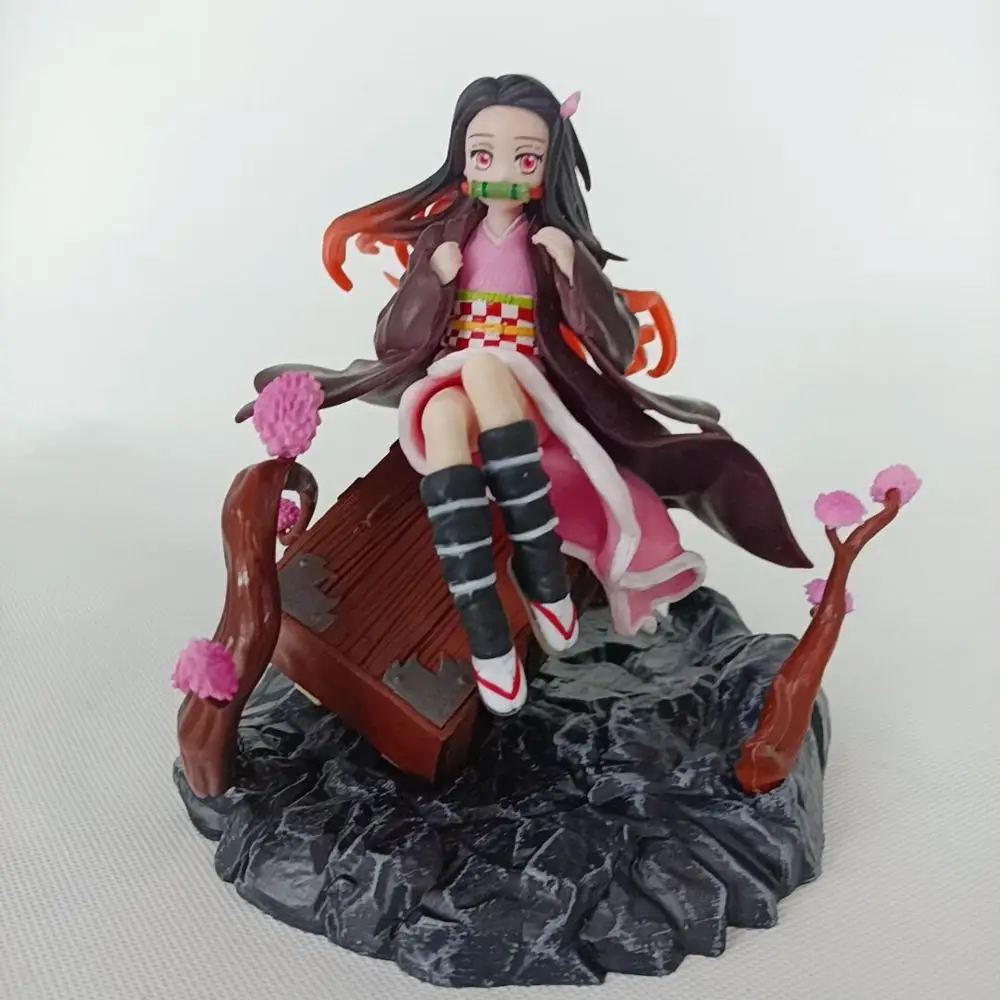 

18cm Anime Demon Slayer Kimetsu no Yaiba Kamado Nezuko PVC Action Figure Toy GK My Girl Statue Adult Collectible Model Doll Gift