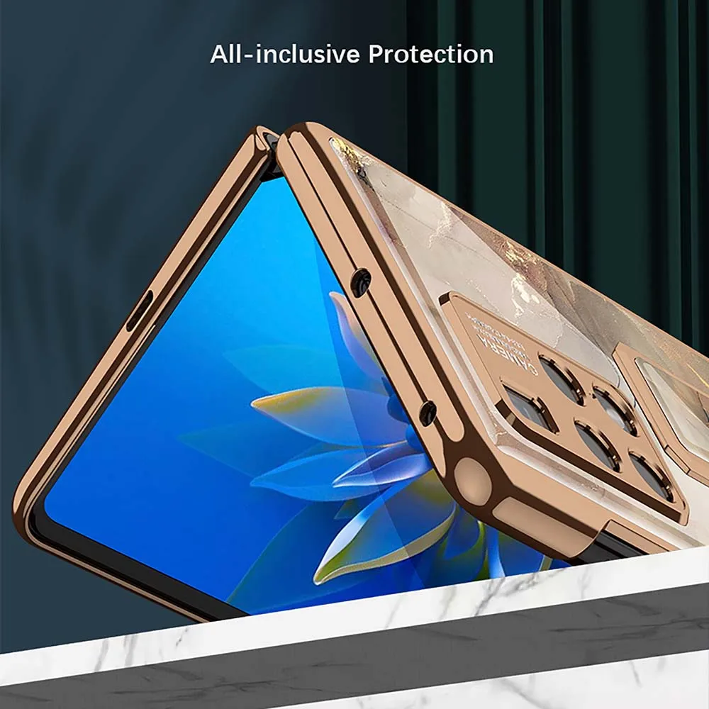 

Полноразмерный чехол для телефона с держателем, Модный складной защитный чехол для экрана, цветной чехол для Huawei Mate x2