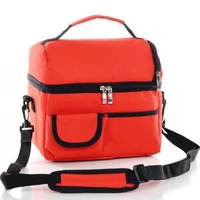 2 layers insulated cooler bag thermal lunch box picnic food storage tote bag wholesale bulk lot accessory supply product