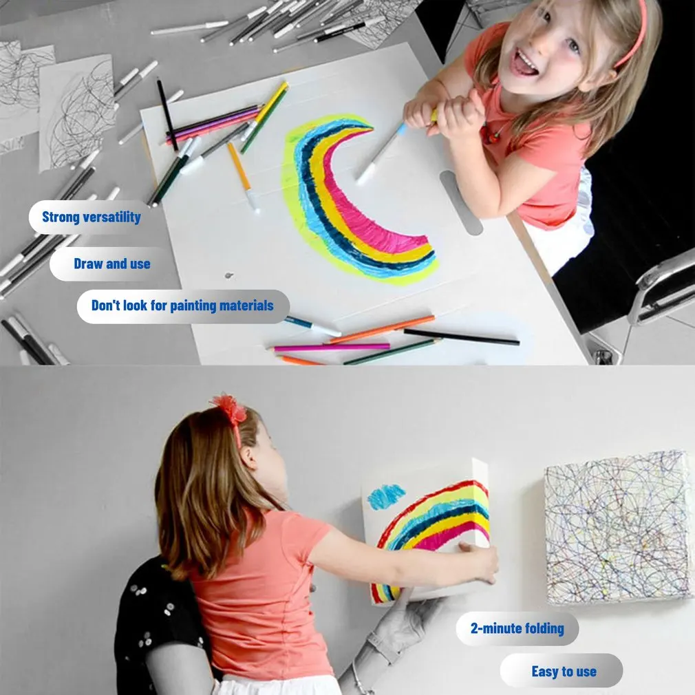 

Children Cartoon Decorative Picture Kids Room Decorative Picture Frameless Canvas Painting Kids Wall Art for Kids Painting