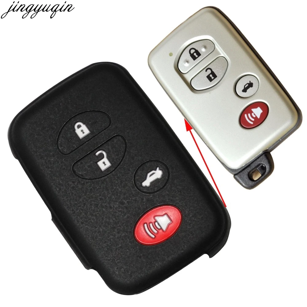 50 шт. 4 кнопки дистанционного силиконовый корпус умного ключа оболочка для Toyota Land