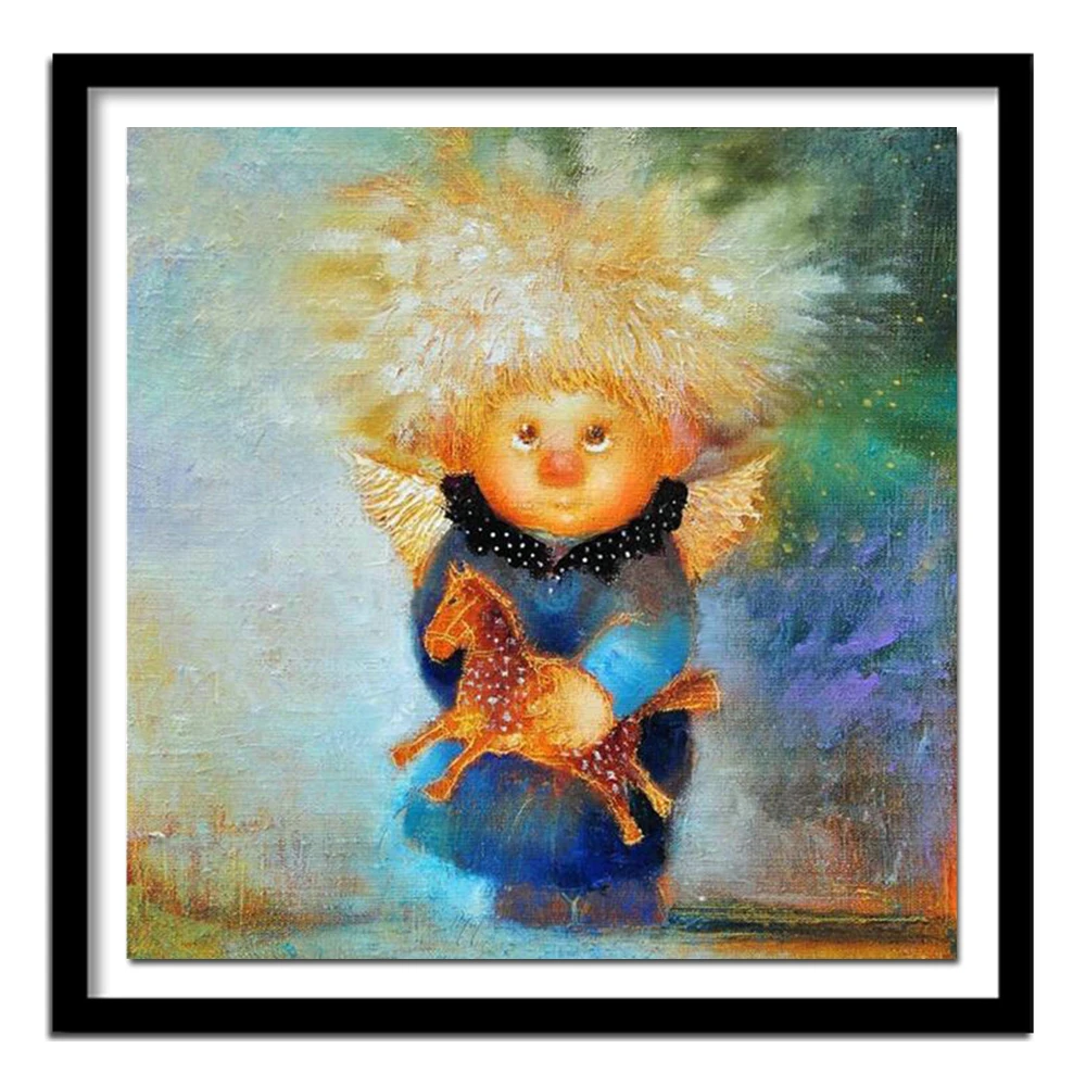 DIY Алмазная вышивка крестиком кристалл девушка Ангел 5D алмазные Стразы Декор