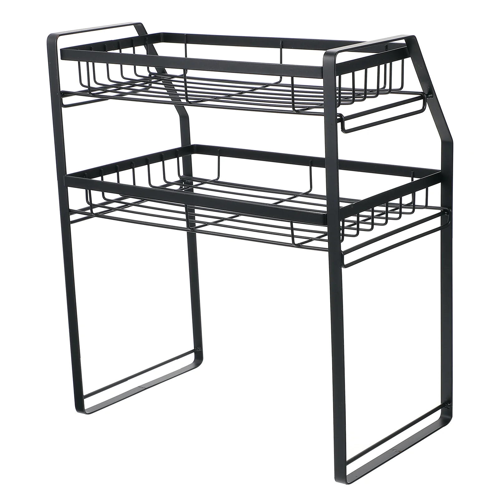 

1 шт. прочный стеллаж для хранения приправ, Настольная кухонная полка для хранения, двухслойная стойка