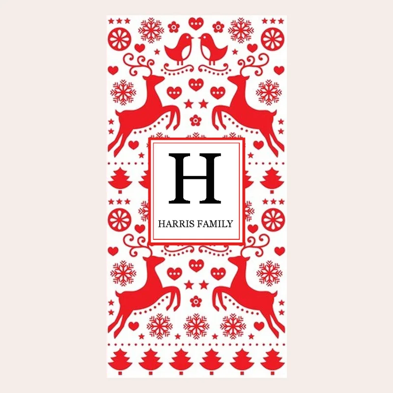 

Рождественское полотенце для ванны, кухни, полотенце для лица с индивидуальным названием, рождественское олень, Пляжное дорожное спортивно...