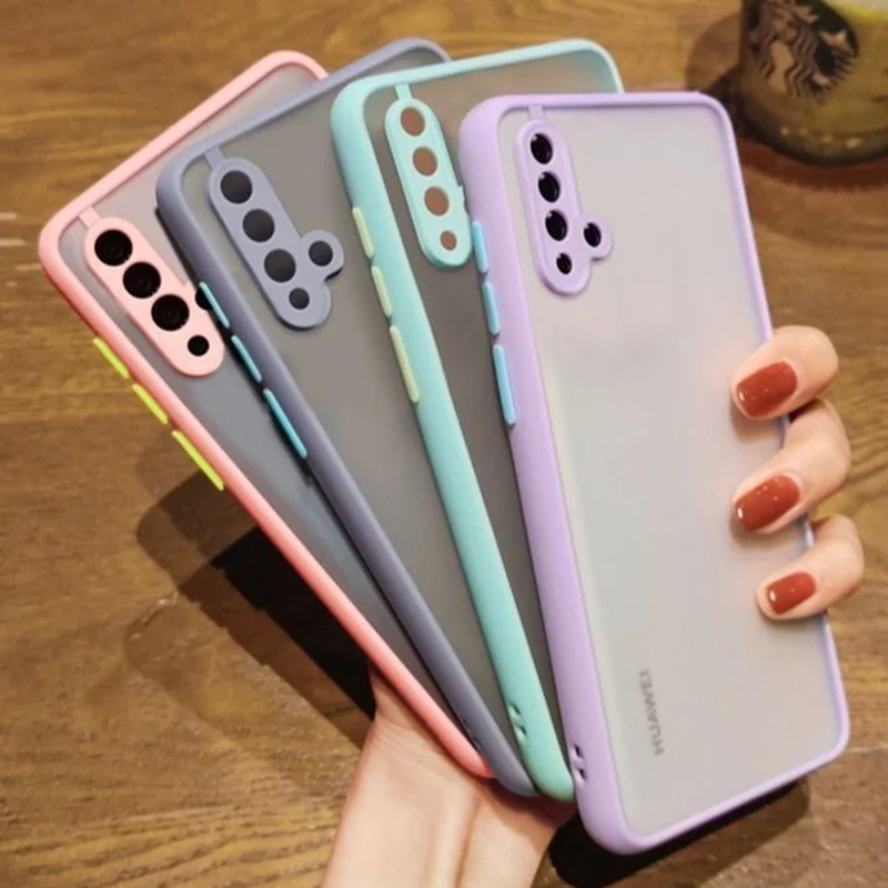 Роскошный противоударный Прозрачный матовый чехол для Huawei Nova 5 5i pro 3i 4e 7 7i SE 6 4G 6SE