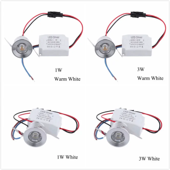 

1W /3W LED White/Warm White AC 85-265V Mini Surface Mounted Light Led Downlight Jewelry Cabinet Lamp LED Mini Spotlight Lamp