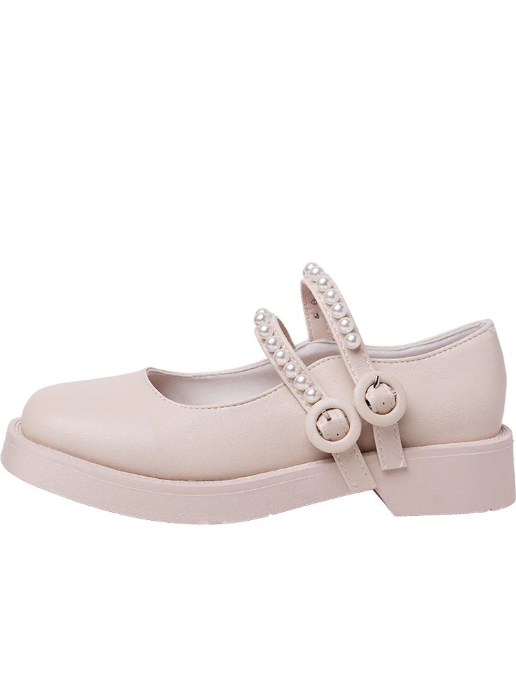 

Single women's summer 2021 new Korean fashion wild net red fairy style Mary Jane thick bottom shallow mouth small leather shoes