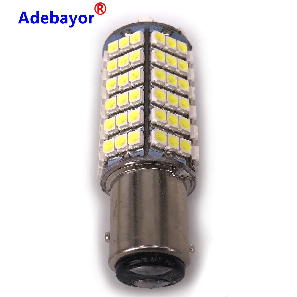2PCS Car 1157 BAY15D 120 LED 3528 SMD 12V Auto Brake Light Parking Warning High Mount White | Автомобили и мотоциклы