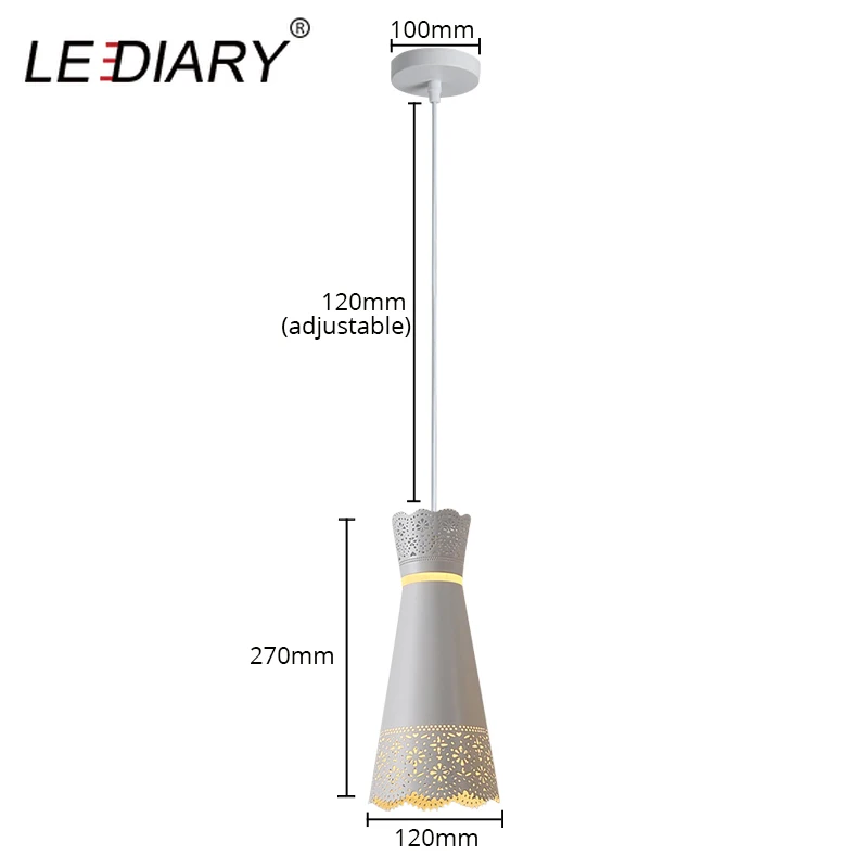 Железная Подвесная лампа LEDIARY с белым рисунком деревьев европейский ресторан