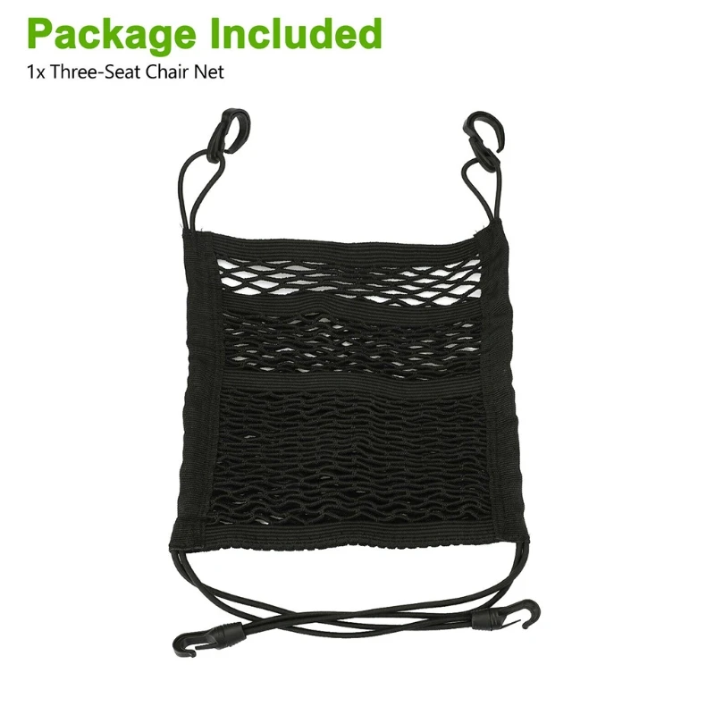 

Car Net Organizer Standard Between Seat Mesh Storage Net With Pockets Front Seat Dog Barrier For Cars Trucks