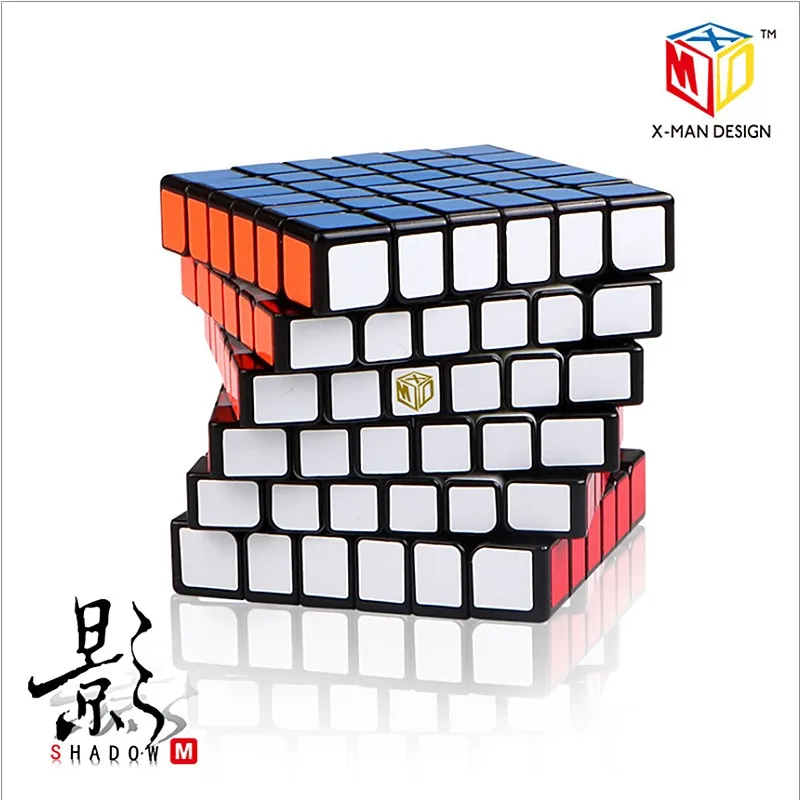 Qiyi X-MAN Shadow/Shadow M 6x6x6 Магнитный магический куб Qiyi 6x6 Магнитный скоростной куб Shadow M 6x6 cubo magico Магнитный 6x6 куб