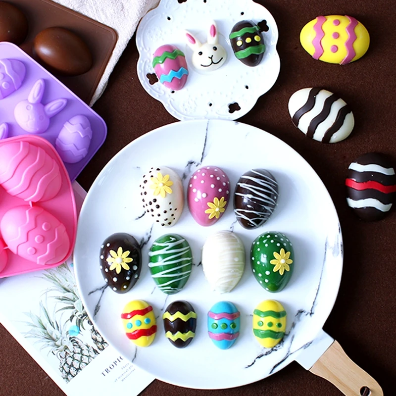Форма для выпечки в пасхальном стиле силиконовые формы торта шоколада яиц гибкие