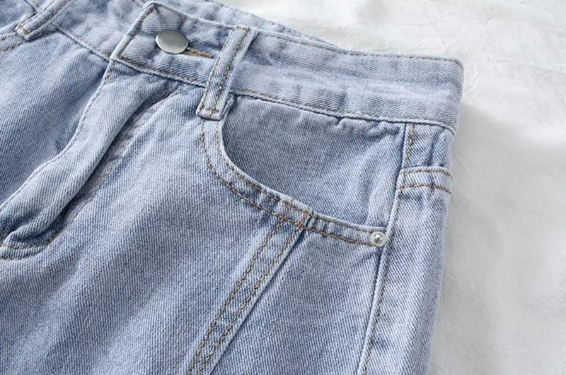 

Casual Ankle Length Cotton Women Jeans Without Belt Spring Spring Autumn Casual Women Long Trouser