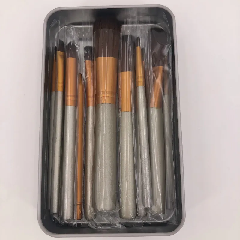

12Pcs Makeup Brush Kit Professional Cosmetic Set Powder Foundation Eyeshadow Eyeliner Lip Brush Tool Pincel