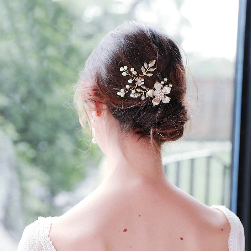 Заколки для волос на выпускной свадебная прическа аксессуары модные золотые