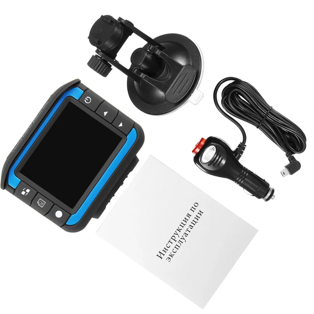 

Portable 2 inch 2 in 1 Car DVR Camera Speed Detector Nigh Vision G-Sensor Video Recorder Night Vision Car Accessories Interior