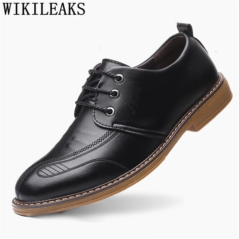 

Mens Formal Shoes Genuine Leather Corporate Shoes For Men Italian Shoes For Men Black Oxford Chaussure Homme Mariage Buty Meskie