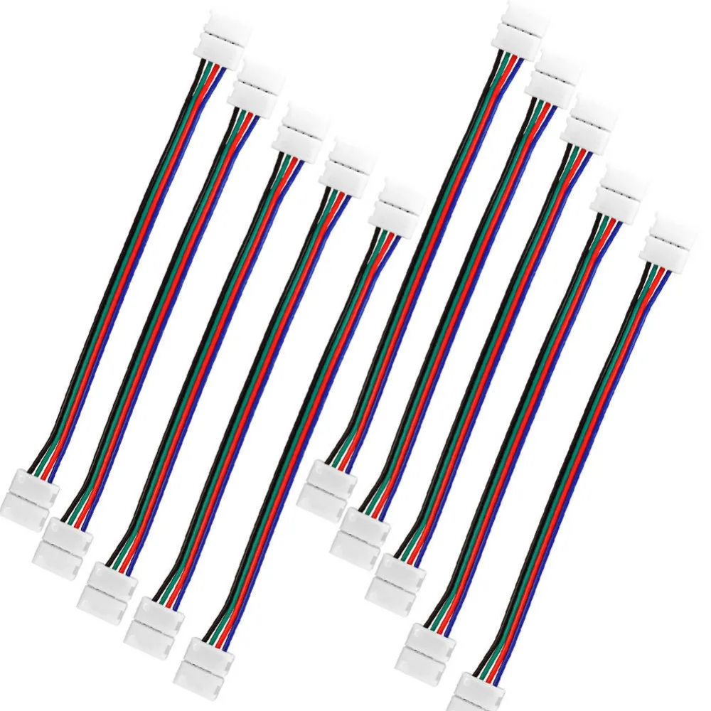 1/5 шт. 4 Pin светодиодный RGB полоса соединителей Женский Мужской разъемы провод