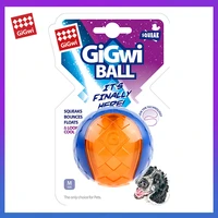 gigwi pet toys g ball series sml transparent squeaky interactive ball dog toys bite resistanceelasticity toys for dog puppy