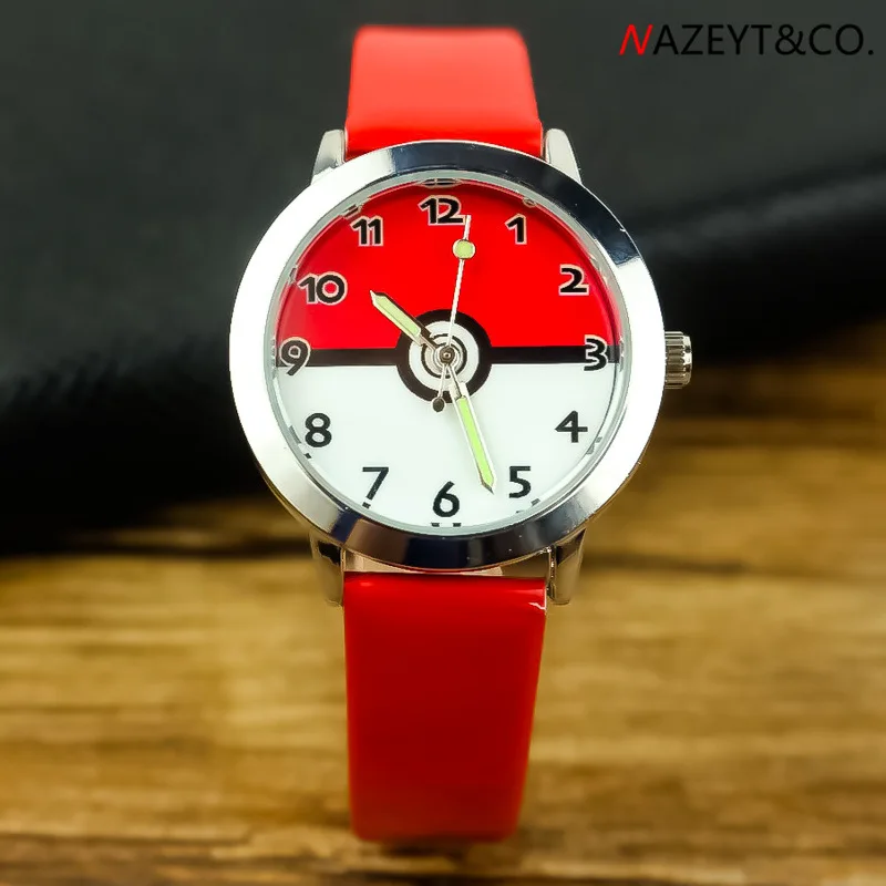 

Popular children's cartoon pokemon glow-in-the-dark pointer belt watch Christmas gift watch