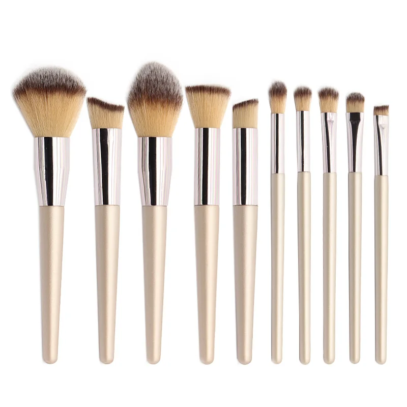 10pcs Brush 02 SinSo, новинка, набор кистей для макияжа, 4-12 шт., высокое качество, кисти для макияжа, инструменты для нанесения основы, пудры, теней, бровей, набор косметических кистей - Handle Color: 10pcs Brush 02