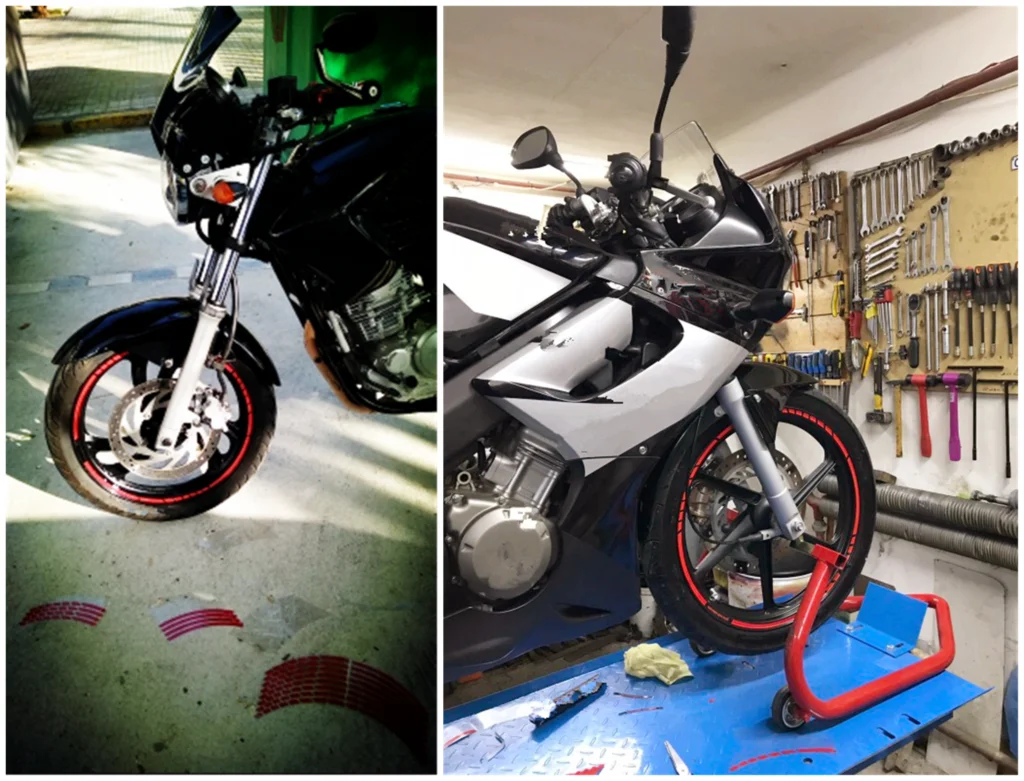 18 дюймов моделирование автомобиля Мотоцикл стальное кольцо колеса наклейка для