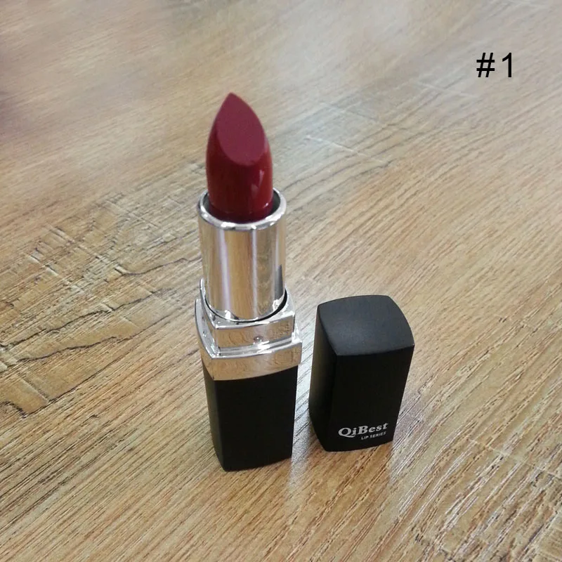 Роскошная губная помада Qibest 12 цветов фиолетовая темно-черная в стиле вампира