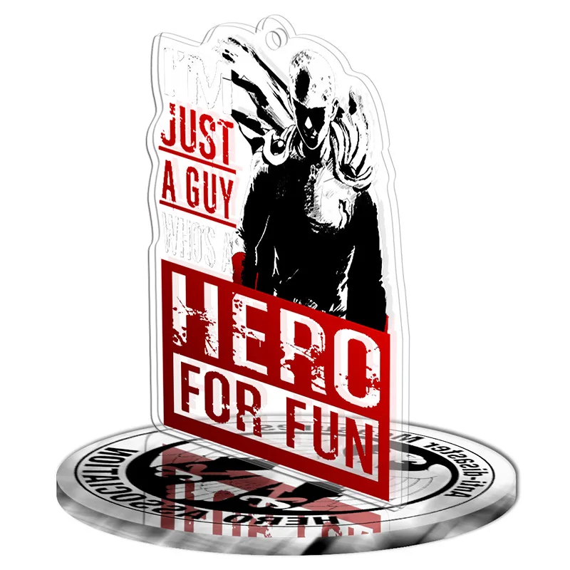 

8 шт. разные стили 9 см ONE PUNCH-MAN аниме фигурка игрушка акриловый брелок декоративные украшения