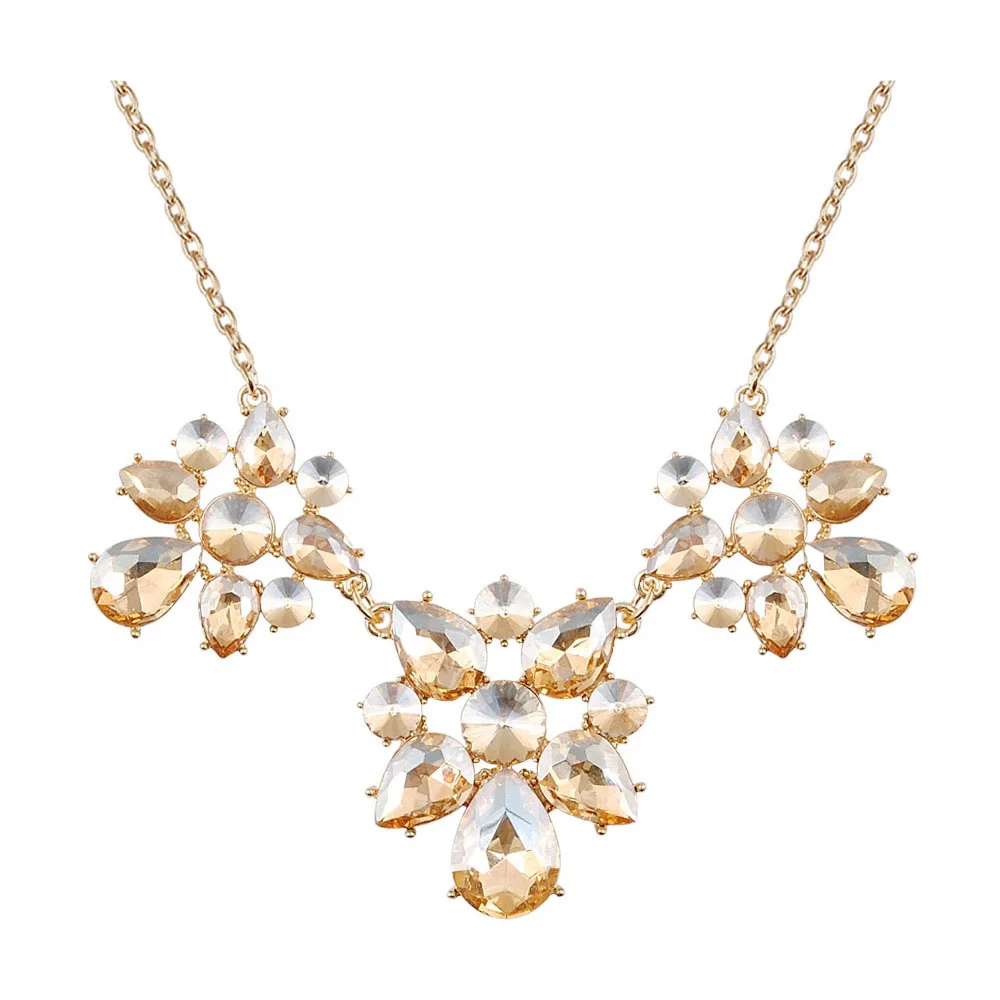 

Glod Statement Necklaces & Pendants Crystal Necklace