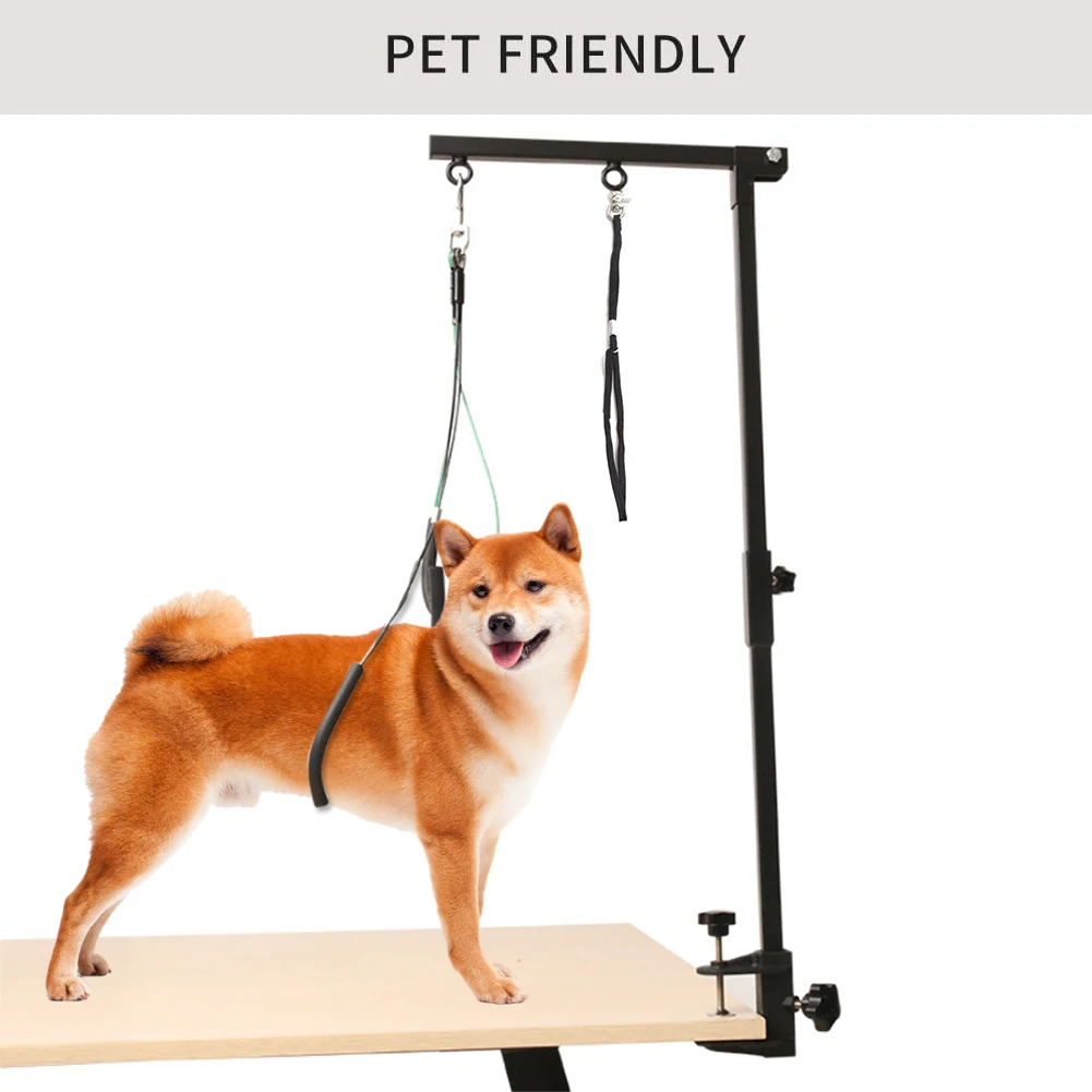 

Foldable Pet Grooming Arm With Clamp Stainless Steel Adjustable Loop No Sit Haunch Holder For Large Small Dog Cat Holder Product