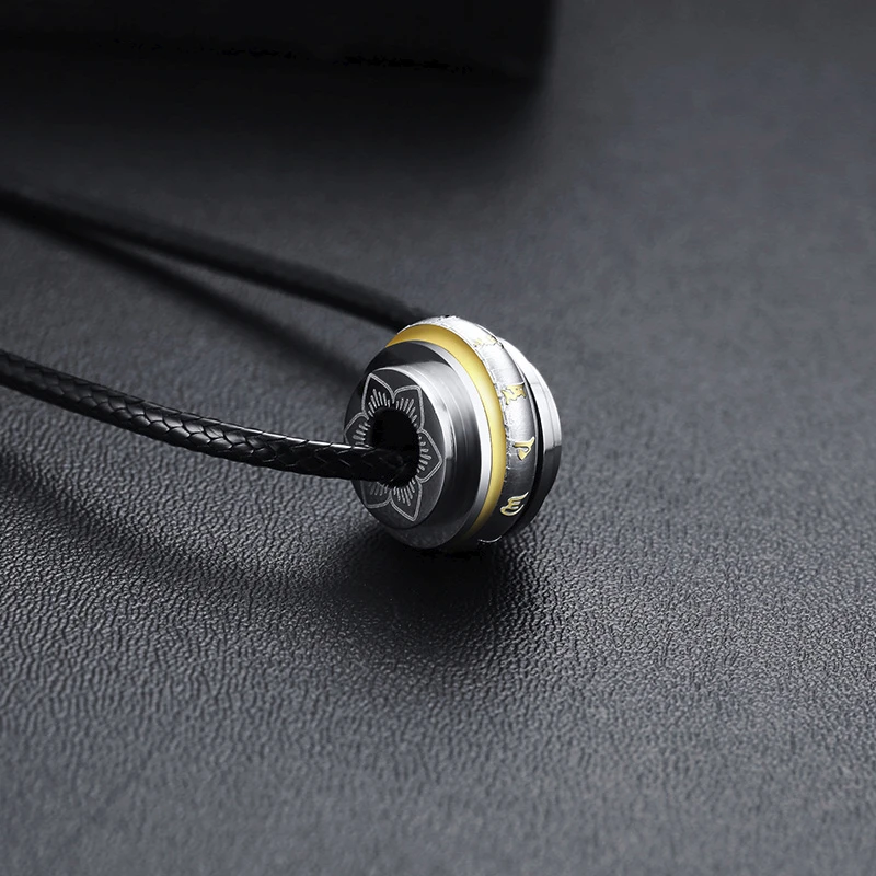 MANTRA LUCKY BEADS ожерелье из нержавеющей стали для мужчин ювелирные изделия