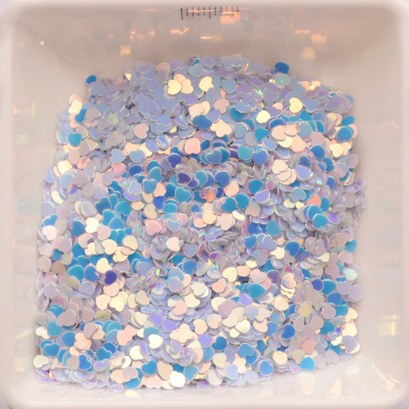 25 г 3 мм разноцветные пайетки в форме сердца для украшения ногтей шейкер карта