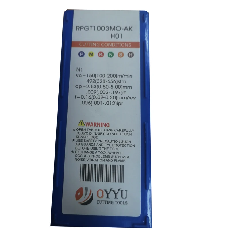 Фото OYYU 10 шт./кор. RPGT1003 RPGT10T3 RPGT1204 MO AK H01 круглый вставки карбида обработки Алюминий и Медь RPGT 1003 10T3 1204 №3