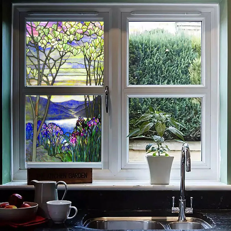 Европейская церковь Мозаика Искусство стекло пленка витражное окно