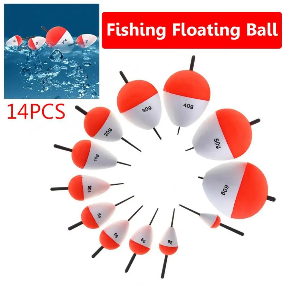 

40% Discounts Hot! 14Pcs Vertical Sea Fishing Floats Buoy Bobber5 Stick Fish Tackle Tools Accessory