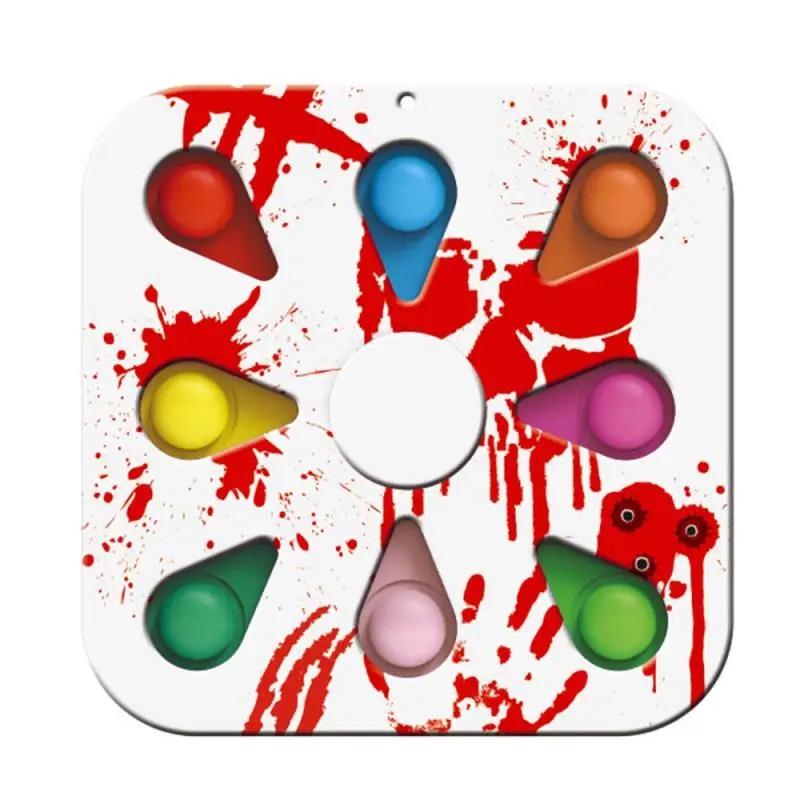 

1 шт. Радужная Веселая декомпрессионная игрушка для пальцев, искусственные пузырьки для взрослых и детей, снятие стресса, игрушка для отдыха...