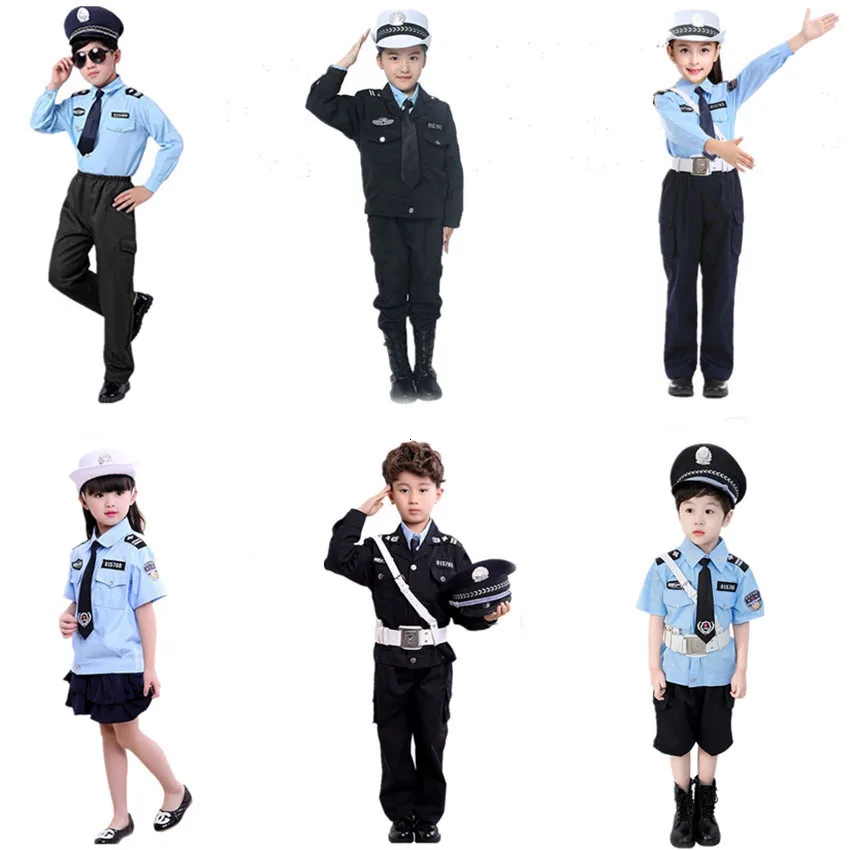 Косплей Маскировка ролевая игра полицейский Карнавал Хэллоуин костюм для